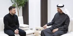 Presiden Zelenskyy bertemu Presiden UEA Sheikh Mohammed bin Zayed Al Nahyan