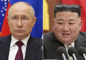 Presiden Vladimir Putin dan Pemimpin Korut Kim Jong Un