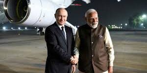 Presiden Vladimir Putin dengan PM Narendra Modi