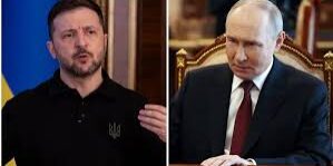 Presiden Volodymyr Zelenskyy dan Presiden Vladimir Putin