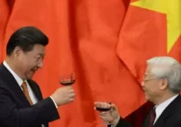 Presiden Xi Jinping bersama pemimpin Vietnam