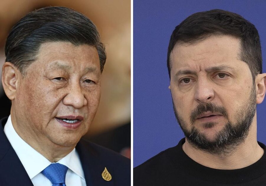 Presiden Xi Jinping dan Presiden Volodymyr Zelenskyy