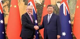 Presiden Xi Jinping dengan PM Anthony Albanese