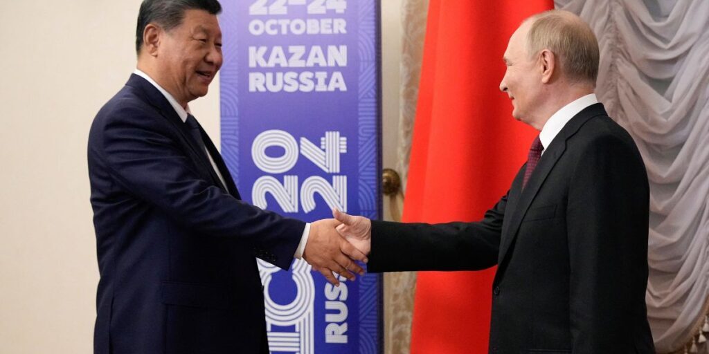 Presiden Xi Jinping dengan Presiden Putin