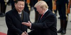 Presiden Xi Jinping menyambut Presiden Trump