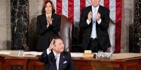 Presiden Yoon Suk Yeol berpidato dalam Rapat Gabungan Kongres