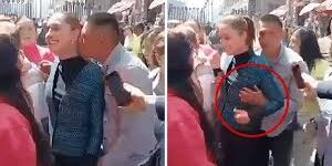 Pria yang meraba Presiden Claudia Sheinbaum