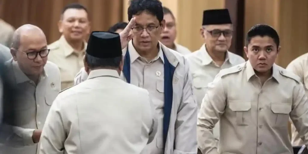 Presiden RI Prabowo Subianto mengumpulkan seluruh Kabinet Merah Putih untuk menghadiri retret kabinet di Kediaman Pribadi Presiden Prabowo, di Hambalang Bogor Jawa Barat, Selasa (6/1/2026) kemarin.


