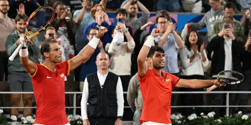 Rafael Nadal dan Carlos Alcaraz