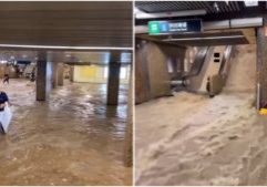 Rekor curah hujan membanjiri Hong Kong
