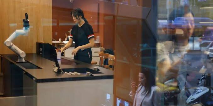 Robot dan Swalayan di Korea Selatan