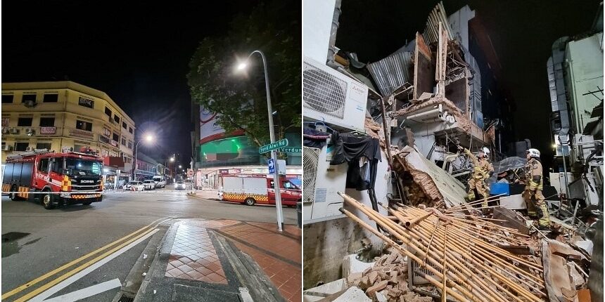 Ruko Runtuh di Jl. Syed Alwi - Little India,Singapura