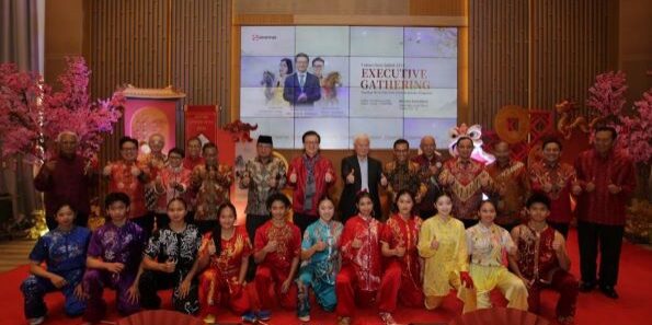 Para pimpinan Sinar Mas dan President Office mendapatkan ‘pengawalan’ para wushuyuan asal perguruan Wushu Rajawali Sakti, Pluit, Jakarta Utara