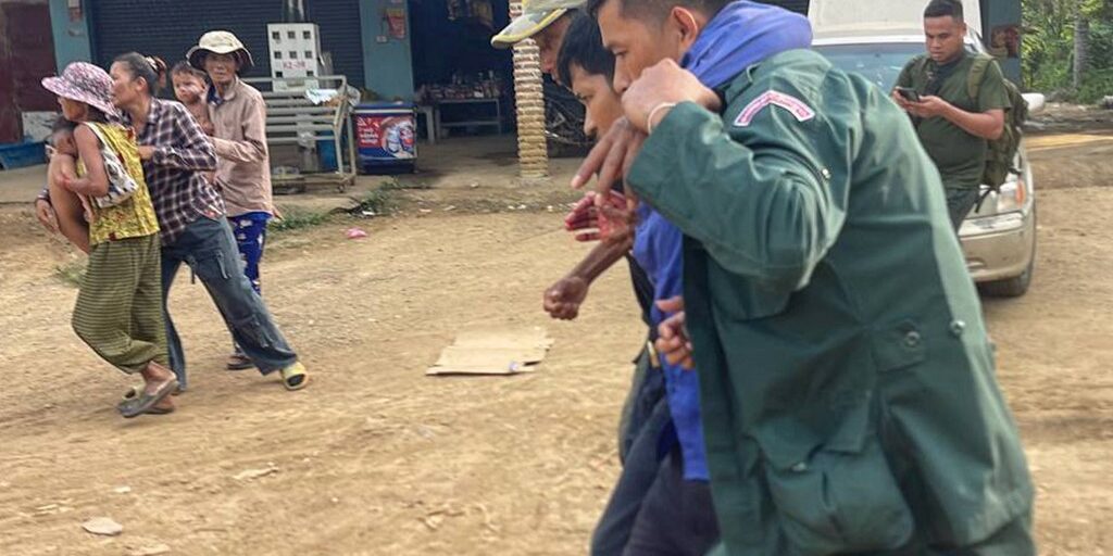 Salah satu korban dari pihak Kamboja