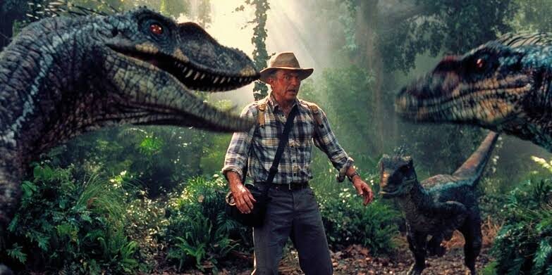 Sam Neill membintangi  film Jurassic Park