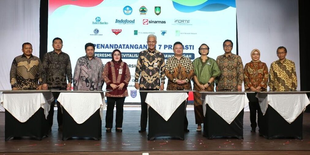 Gubernur Jawa Tengah, Ganjar Pranowo meresmikan Program Revitalisasi Sekolah Menengah Kejuruan Pusat Keunggulan (SMK PK) 