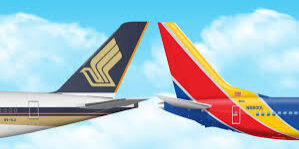 Singapore Airlines dan Southwest Airlines bermitra