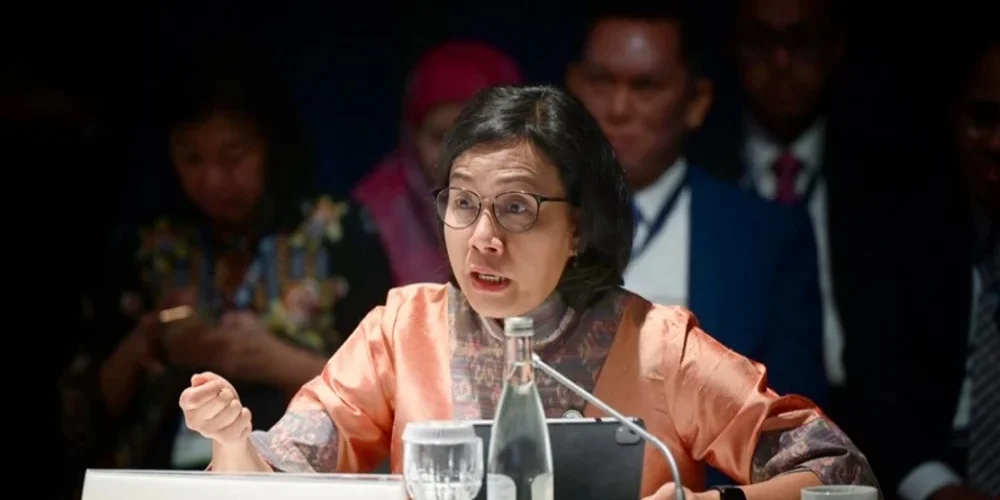 Menteri Keuangan Sri Mulyani Indrawati menjadi pembicara dalam agenda IMF-World Bank Annual Meetings 2023 yang digelar di Marrakesh, Maroko pada Rabu (11/10/2023).

