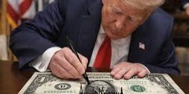 Tanda Tangan Trump di Mata Uang AS