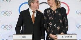 Thomas Bach dan Kirsty Coventry