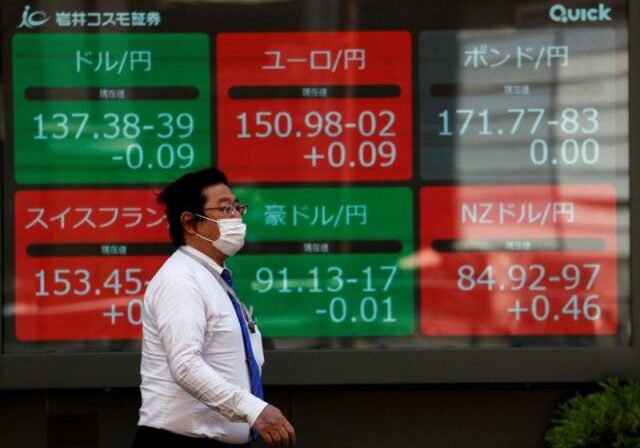 Titik terendah saham Asia