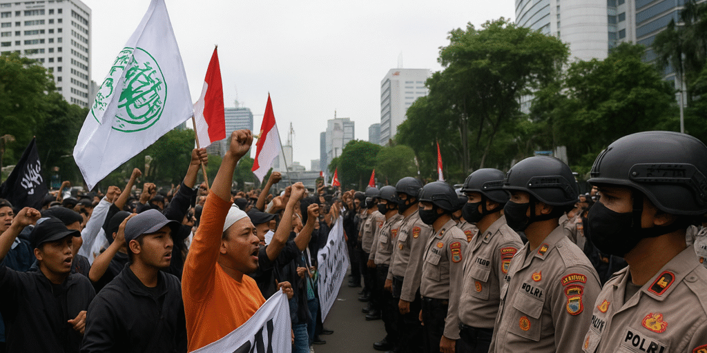 ilustrasi unjuk rasa