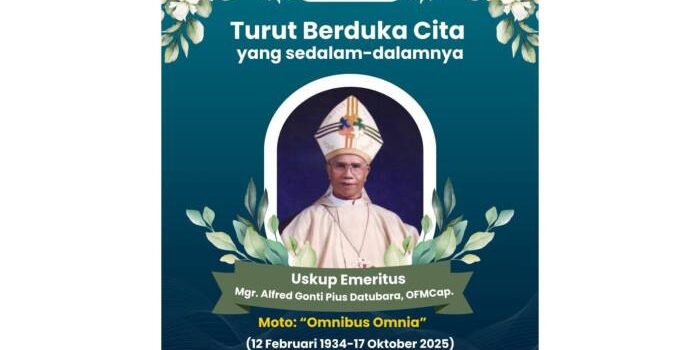 BERPULANG - Uskup Emeritus Keuskupan Agung Medan Mgr Alfred Gonti Pius Datubara meninggal hari ini, Jumat (17/10/2025). Bagi umat Katolik di Keuskupan Agung Medan, Uskup Emeritus tersebut dikenal sebagai pendoa.


