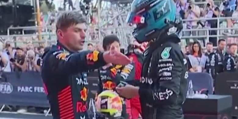 Verstappen dengan Russel bertengkar