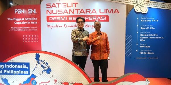 Sinarmas dalam peresmian Satelit Nusantara Lima