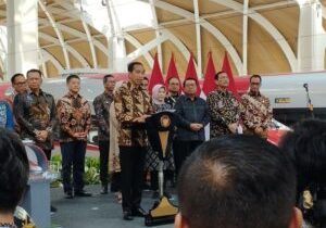 Presiden Joko Widodo meresmikan Kereta Cepat Jakarta-Bandung, Senin (2/10/2023).