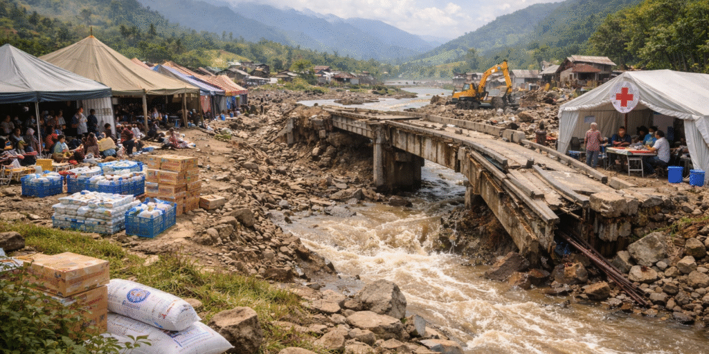 ilustrasi bencana sumatra