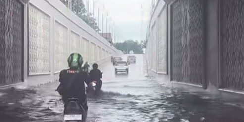 Underpass Jalan HM Yamin Medan, banjir

