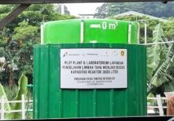 Reaktor biogas dikelola dari proyek Desa Energi Berdikari Sobat Bumi, Pertamina Foundation dan Universitas Pertamina