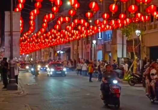 Malam Tahun Baru Imlek di Kota Medan. (Foto: Fadmin Malau)

