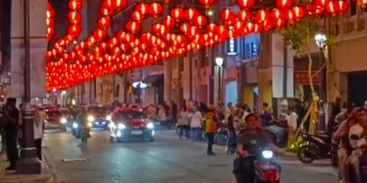 Malam Tahun Baru Imlek di Kota Medan. (Foto: Fadmin Malau)

