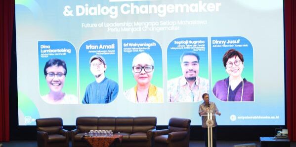 Kuliah Umum dan Dialog Changemaker bertajuk “Future of Leadership: Mengapa Setiap Mahasiswa Perlu Menjadi Changemaker” pada Senin (19/10/2026) di Universitas Satya Terra Bhinneka