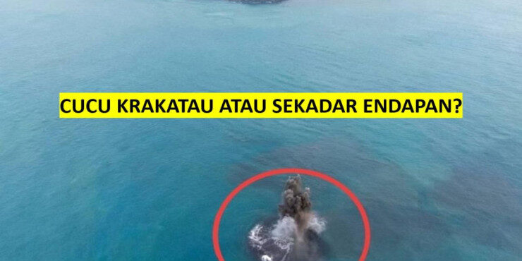 Daratan dekat Gunung Anak Krakatau

