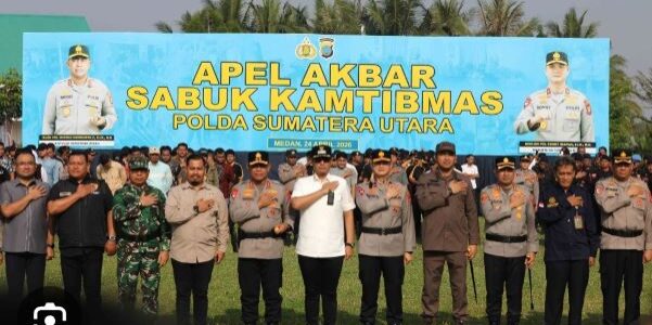 Apel Akbar dan Deklarasi Sabuk Kamtibmas dihadiri pejabat Polda Sumut, Dandim 0201/ Medan, Ketua PN Medan, Kajari Medan dan tokoh masyarakat