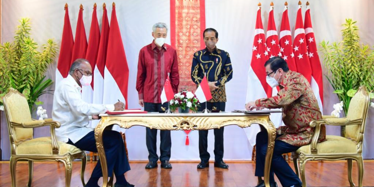 Pengesahan Perjanjian antara Pemerintah Republik Indonesia dan Pemerintah Republik Singapura