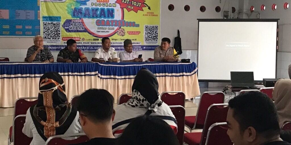 Dicky Lie mensosialisasikan program makan gratis dan berincome lewat pada aplikasi semuabisa