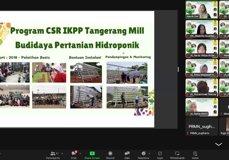 Acara webinar Indonesia Berbagi diselenggarakan Sekolah Ilmu Lingkungan Universitas Indonesia