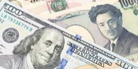 Ilustrasi Yen Jepang dengan Dolar AS