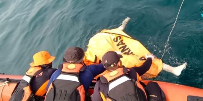 Evakuasi di lokasi penemuan mencapai sekitar 30 mil dari Dermaga Oanton Bagan Asahan

