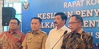 Tito Karnavian, konferensi pers usai Rakor Kesiapan Pilkada Serentak 2024


