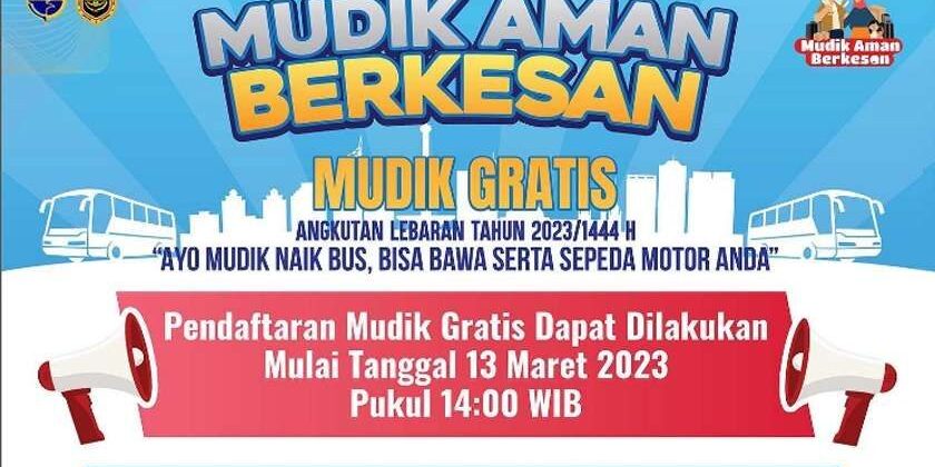 Flyer mudik gratis Kemenhub di media sosial Instagram.
