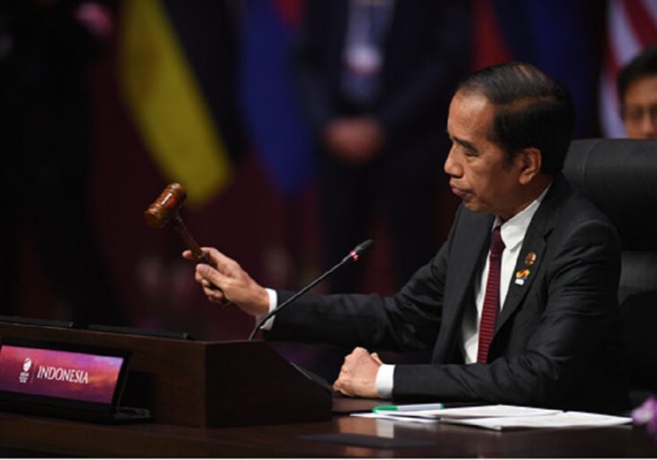 Presiden Joko Widodo memimpin pertemuan KTT ke-26 ASEAN-Jepang di Jakarta, Rabu (6/9/2023)