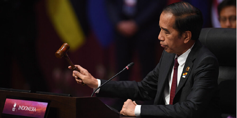 Presiden Joko Widodo memimpin pertemuan KTT ke-26 ASEAN-Jepang di Jakarta, Rabu (6/9/2023)