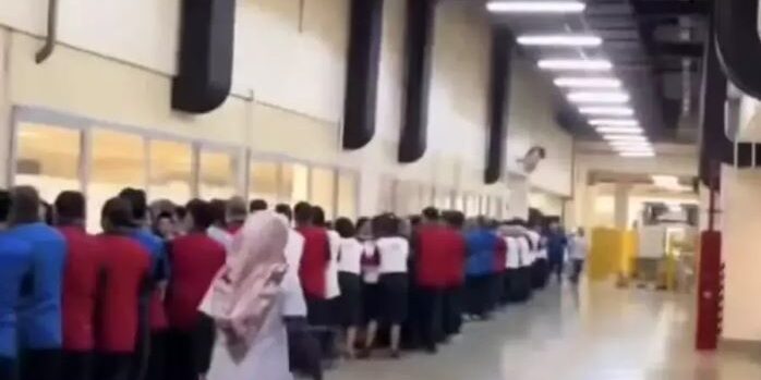 Tangkapan layar video viral di media sosial yang menyebut PHK massal Gudang Garam. (Foto: Media Sosial)