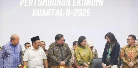 Konferensi pers Pertumbuhan Ekonomi Kuartal II-2025 di Jakarta, Selasa (5/8/2025)

