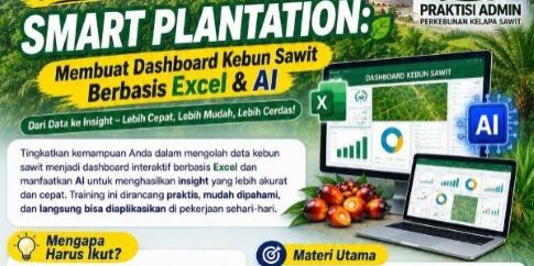 MRVL Inspiring Solution hadirkan Online Training “Smart Plantation: Dashboard Kebun Sawit Berbasis Excel & AI untuk Praktisi” pada Sabtu, 12 September 2026